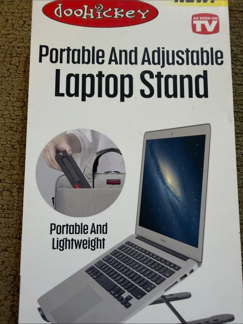 Portable Adjustable Laptop Stand - Black